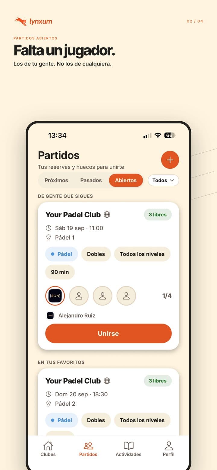 Partidos abiertos